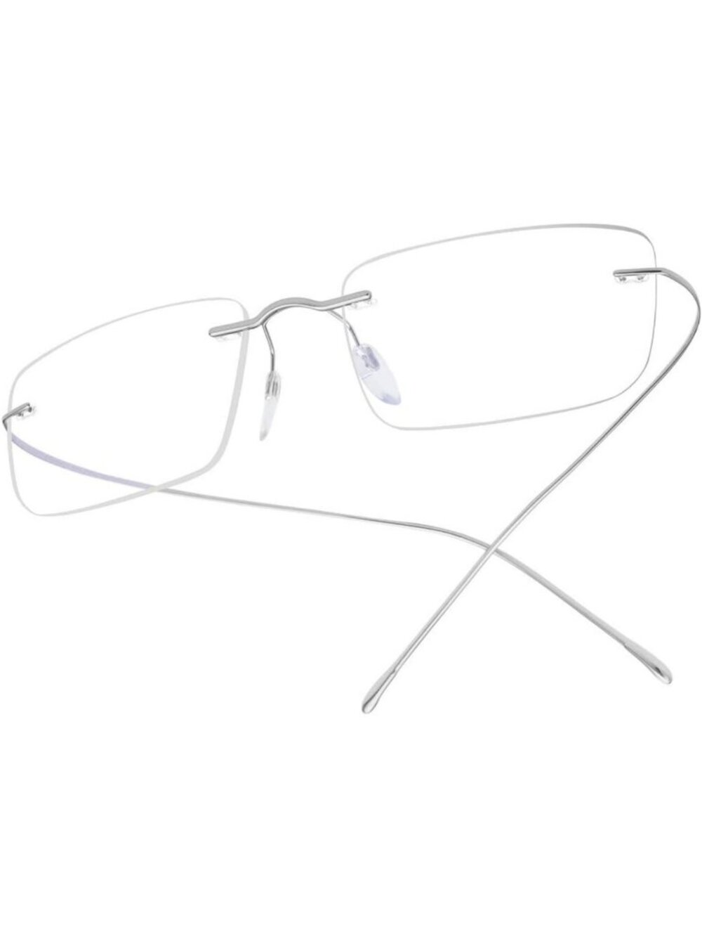 Stylish Rimless Titanium Glasses Frame for Men & Women - Lightweight Optical